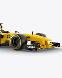 Mclaren Formula 1 Mockup Right Half Side View In Vehicle Mockups On Yellow Images Object Mockups Mockup Free Psd Mockup Psd Mockup