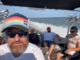 As a reward for being voted best shop in Galveston County again, I loaded  up the guys and we took a boat ride to bolivar for lunch! Did some dolphin  watching, checked