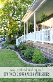 In this project, we put a new edging stones, some more soil and a weed barrier installed. Easy Curb Appeal Garden Edging Christina Maria Blog