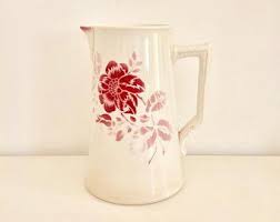 Pichet Digoin Sarreguemines French Vintage French Antiques Vintage Brocante