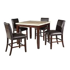 At Rent A Center Enrich Your Dining Space With The Stylish And Functional Features Of The Powell Bray Ii Counter Height 5 Piece Dining Set Dining Set Dining