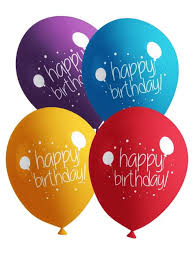 Balony urodzinowe x8 - Happy Birthday. Przesyłka ekspresowa | Funidelia