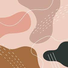 Terracotta Modern Digital Painting Art Print Abstract Scandinavian Style Color Poster Design Shapes Abstract Graphic Design Abstract Aesthetic Backgrounds