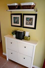 Small Space Organization Hemnes 4 Compartment Shoe Cabinet Ikea Shoe Cabinet Home Interior