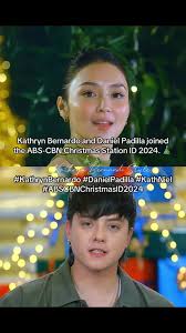 Kathryn Bernardo and Daniel Padilla at ABS-CBN Christmas ID