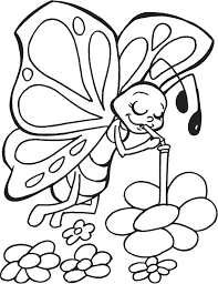 Your kids will love coloring in these cute butterfly coloring pages. Cute Butterfly Coloring Pages For Kids Drawing With Crayons