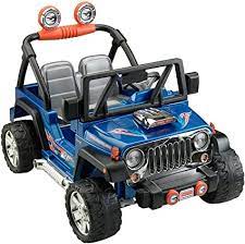 ··· powerful wheel ride on car jeep electric kids car 12v for sale 2016 ride on jeep car with 2.4g remote control forward, backward, music,light,tf port two doors can be opened 2.4g remote control drawbar battery: Amazon Com Power Wheels Hot Wheels Jeep Wrangler Blue 12v Toys Games