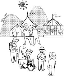 Amusement Park Coloring Page For Kids Free Printable Picture Coloring Pictures For Kids School Coloring Pages Coloring Pages