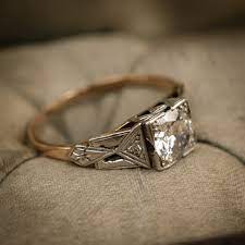 Folge deiner leidenschaft bei ebay! Stunning Vintage Geometric Art Deco Diamond Engagement Ring Fetheray
