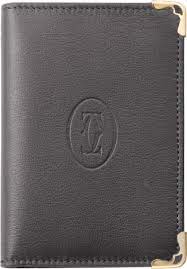 Once a user save any business card for the first time, it automatically activates the user's card wallet (seen here) which they can add to the screen of. Crl3001703 Credit Business Card Holder Must De Cartier Dark Gray Calfskin Golden Finish Cartier