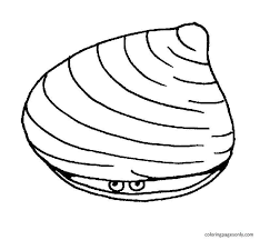 They're great for all ages. Clam Shell 1 Coloring Pages Clam Coloring Pages Coloring Pages For Kids And Adults
