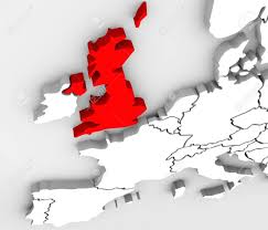 Europa es el segundo continente más pequeño en lo que se refiere a cantidad de territorio pero es el más importante respecto a la. Un Mapa 3d Abstracto Del Pais O Nacion De Inglaterra El Reino Unido O Gran Bretana En El Norte De Europa Rodeado Por El Oceano Atlantico Fotos Retratos Imagenes Y Fotografia De