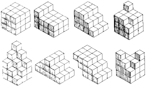 The soma cube is a solid dissection puzzle invented by piet hein in 1933 during a lecture on quantum mechanics conducted by werner heisenberg.its name is alleged to be derived from the fictitious drug soma consumed as a pastime by the establishment in aldous huxley's dystopic novel brave new world. Chapter 3 Cubic Block Puzzles