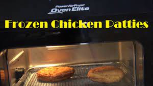 Place frozen burger in air fryer basket. Frozen Chicken Patties Power Air Fryer Oven Elite Heating Youtube
