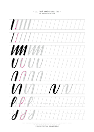 Brushlettering hat nichts mit der schreibschrift . Lettering Vorlagen Katja Haas Papierliebe