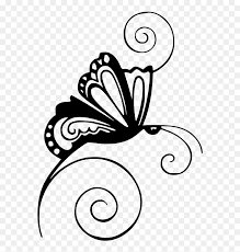 You are here：pngio.com»butterfly png png black and white. Paisley Clipart Butterfly Butterfly Swirl Black And White Clipart Hd Png Download Vhv