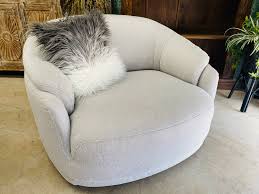 Did we mention that it swivels? Lounges Cosy Swivel Chair Light Grey