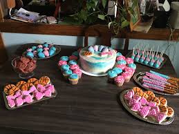 Free Throws Or Pink Bows Gender Reveal Water Color Cake Freethrowsorpinkbows Gender Reveal Party Food Bow Gender Reveal Baby Gender Reveal Party