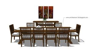 Dining Table Chairs 3d Warehouse Dining Table Chairs Dining Table Table