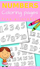 Hundreds of free spring coloring pages that will keep children busy for hours. Numbers 1 20 Coloring Pages Learning Numbers Preschool Numbers Preschool Kindergarten Math Activities