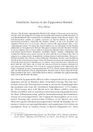 Das ende des vierten buches der epigramme martials in der 1466 geschriebenen handschrift biblioteca apostolica vaticana, vat. Pdf Griechische Autoren In Den Epigrammen Martials Millennium Jahrbuch 2013 501 556 Nina Mindt Academia Edu
