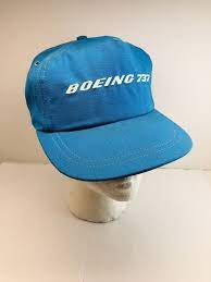 Vintage Boeing 737 Jet Airplane Blue Baseball Cap Snapback Hat Made In Usa Ebay Snapback Hats Hat Making Ebay