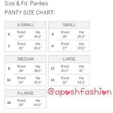 victoria secret underwear size guide