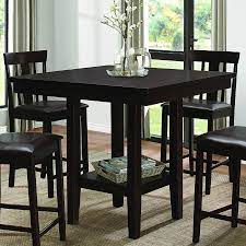 These pieces can be more practical for tall family members, add an interesting height variation to furnishings and also appear take up less space visually. Square Counter Height Table In Espresso In The Diego Collection By Homelegance Counter Height Dining Table Square Kitchen Tables Counter Height Kitchen Table