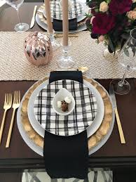 So i personally like the look of gold (at least enough that i don't avert my eyes the way you see others at the mention of gold blingy things), but not sure. Elegant Thanksgiving Table Using Mixed Metals Judy Dill