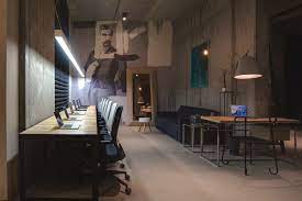 Dizaap On Behance Modern Office Space Urban Industrial Decor Workspace Design