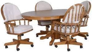 Revisit the grandeur of the classical era with the. Intercon Classic Oak Laminate Table 4 Caster Chairs Homemakers Furniture