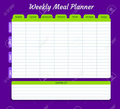 See more of recipes breakfast, lunch and dinner on facebook. Weekly Meal Planner Vector Food Plan For Week Calendar Menu Royalty Free Cliparts Vectors And Stock Illustration Image 153561437
