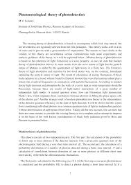 For our purposes, photodetectors include any device for registering photons with frequencies above that of radio waves—from far infrared on up to gamma rays. Https Arxiv Org Pdf 1512 08893