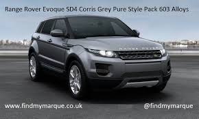 Range Rover Evoque Pure Tech Corris Grey Style Pack 603 Alloys Privacy Range Rover Evoque Range Rover Range Rover Sport
