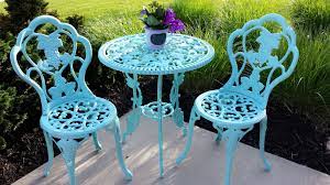 Bistro Set Makeover Painting Patio Furniture Metal Bar Stools Patio Furniture Cushions