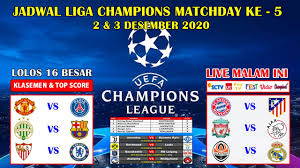 Minggu, 6 juni 2019 pukul 02:00 wib liverpool vs tottenham hotspur. Jadwal Liga Champion Malam Ini Live Sctv Liverpool Vs Ajax Uefa Champions League 2020 2021 Youtube