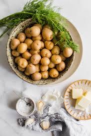 My quick and easy to follow butter garlic potatoes recipe. Boiled Baby Potatoes With Garlic Butter And Dill Lenaskitchen