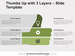 Thumbs Up With 3 Layers For Powerpoint And Google Slides Download all photos and use them even for commercial projects. thumbs up with 3 layers for powerpoint