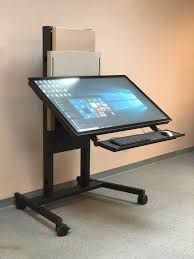 Volanti Displays 55 Lift Tilt Multi Touch Display With Key Board Tray Touch Screen Table Touch Screen Touch Screen Interface