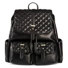 Black And White Striped Backpack Target Women S Faux Leather Backpack Handbag Black Mossimo Supply Co Target Faux Leather Backpack Leather Backpack Handbag Leather Backpack