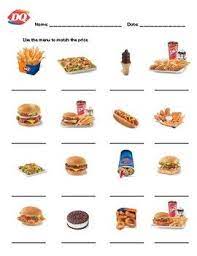 Dairy Queen Menu Math By Adapted Awareness Teachers Pay Teachers Dairy Queen Math Everyday Math
