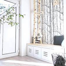 Garderobenleisten sind der ideale aufhänger für jacken, mäntel oder andere dinge. Selbst Gebaute Neue Garderobe Mit Birkenstammen Gingered Things