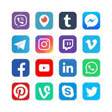 Social Media Icons Inspired By Facebook Instagram And Viber Youtube Popular Media Vector Web Netw Facebook And Instagram Logo Social Media Icons Media Icon