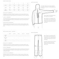 rab clothing size charts coastal sports