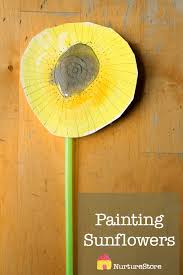 Painting Sunflowers Art Project For Children Nurturestore Sunflowers commonly bloom during summer and a portion of fall with the middle of summer being the peak season. painting sunflowers art project for
