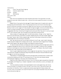 Identitas Buku Judul Chairul Tanjung Si Anak Singkong Penulis Her Nitaa Academia Edu