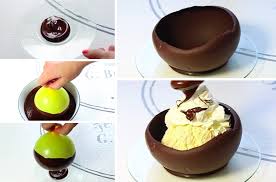 Comment Faire Un Bol En Chocolat La Recette Bols En Chocolat Bol En Chocolat Comment Faire Du Chocolat