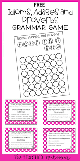 Free Idioms Adages And Proverbs Game In 2020 Adages And Proverbs Idioms Grammar Games