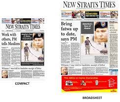 The sunday times is its sunday edition. Corporate History The New Straits Times Press Malaysia Bhd