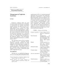 pdf management of nephrotic syndrome